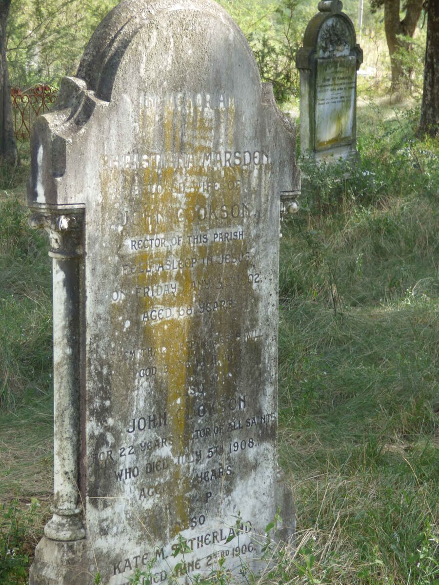 COOKSON John -1908 & Christiana MARSDEN -1902 :: SUTHERLAND Kate M. -1906