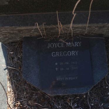 GREGORY Clifford Lane 1912-1976 &amp; Joyce Mary 1922-2005