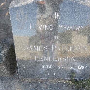 HENDERSON James Paterson 1874-1967