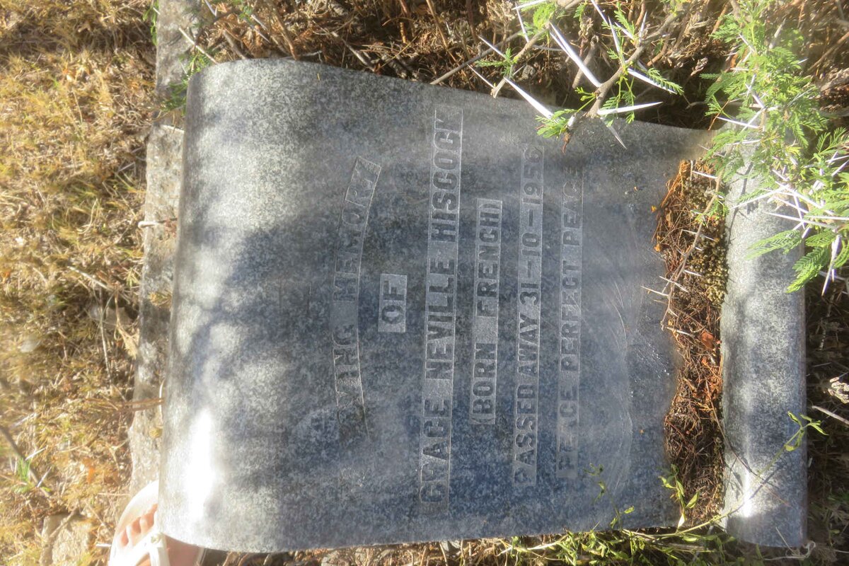 HISCOCK Grace Neville nee FRENCH -1956