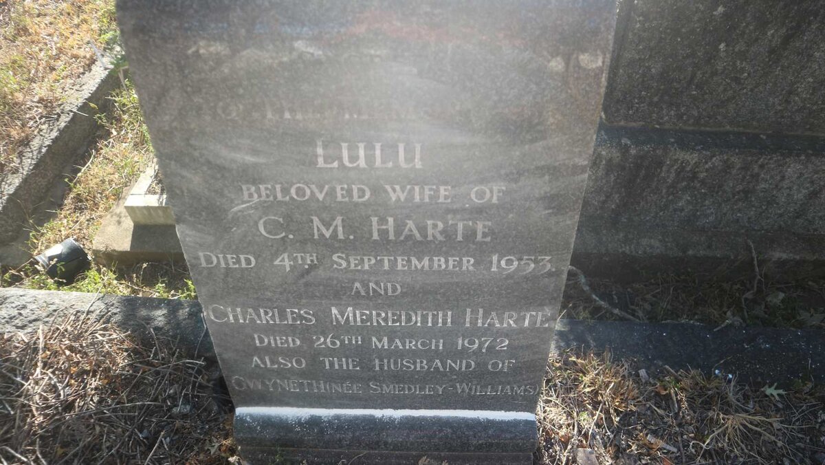 HARTE Charles Meredith -1972 &amp; Lulu -1953