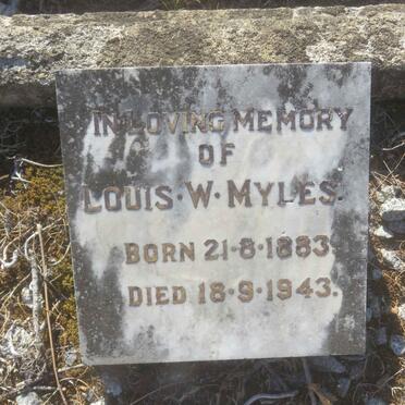 MYLES Louis W. 1883-1943