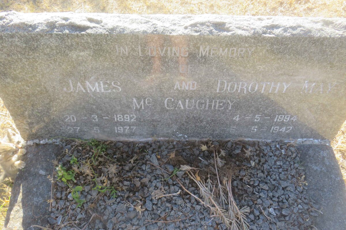 MCCAUGHEY James 1892-1977 &amp; Dorothy May 1894-1942