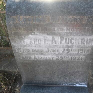 PUCKRIN J.W. -1918 &amp; E.A. -1921
