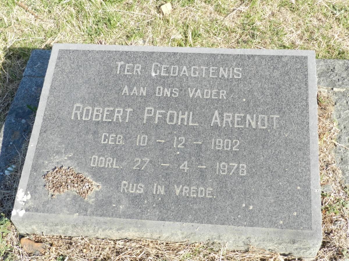 ARENDT Robert Pfohl 1902-1978