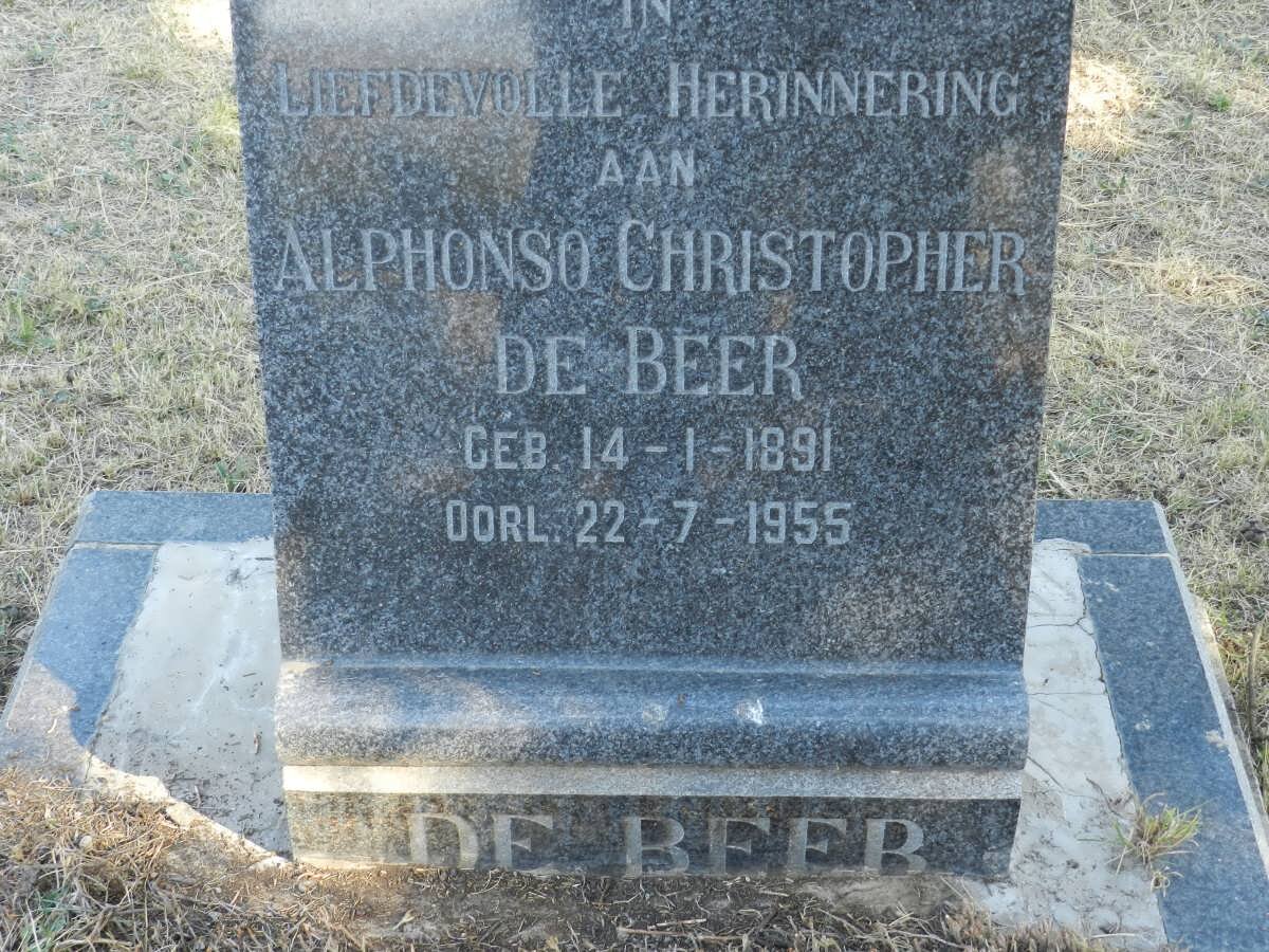 BEER Alphonso Christopher, de 1891-1955