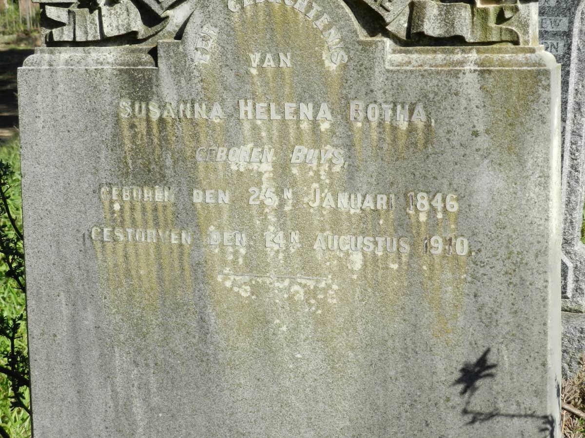 BOTHA Susanna Helena nee BUYS 1846-1910