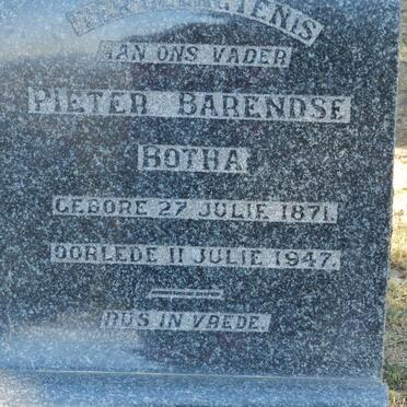 BOTHA Pieter Barendse 1871-1947