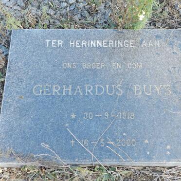 BUYS Gerhardus 1918-2000