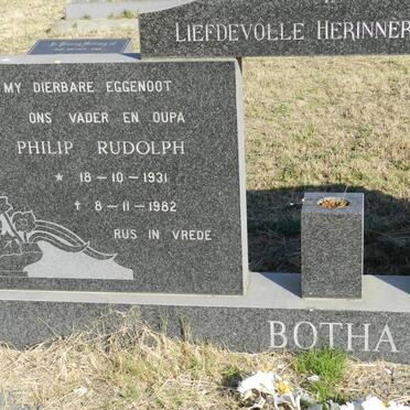 BOTHA Philip Rudolph 1931-1982