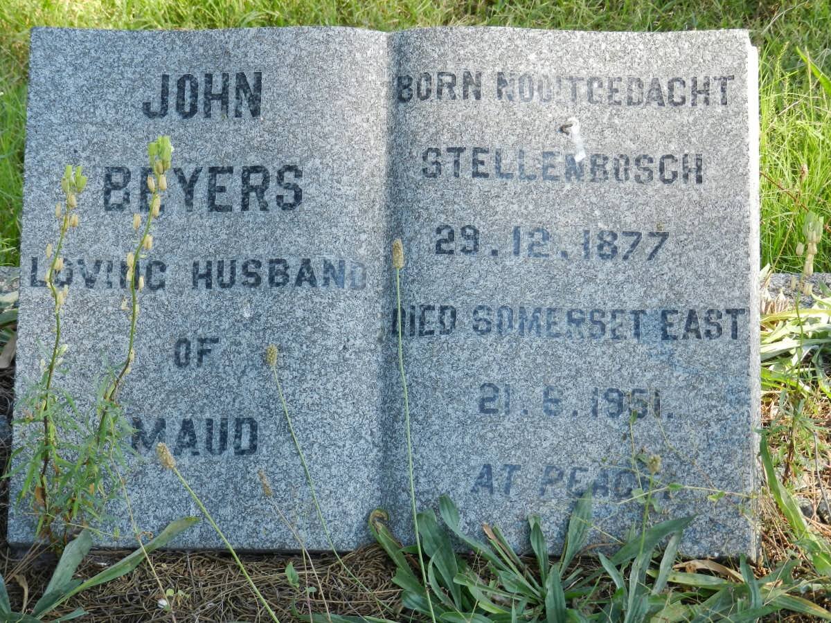 BEYERS John 1877-1951