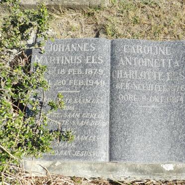 ELS Johannes Martinus 1879-1949 &amp; Caroline Antoinetta Charlotte 1876-1964