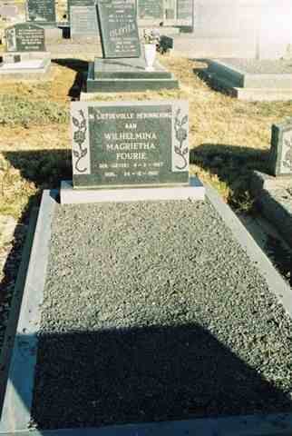 FOURIE Wilhelmina Magrietha nee ? ??-??