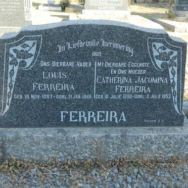 FERREIRA Louis 1887-1966 &amp; Catherina Jacomina 1890-1953