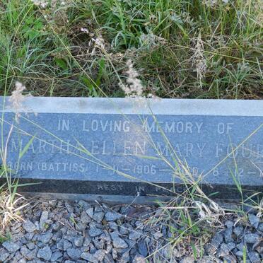 FOURIE Martha Ellen Mary nee BATTISS 1906-1982