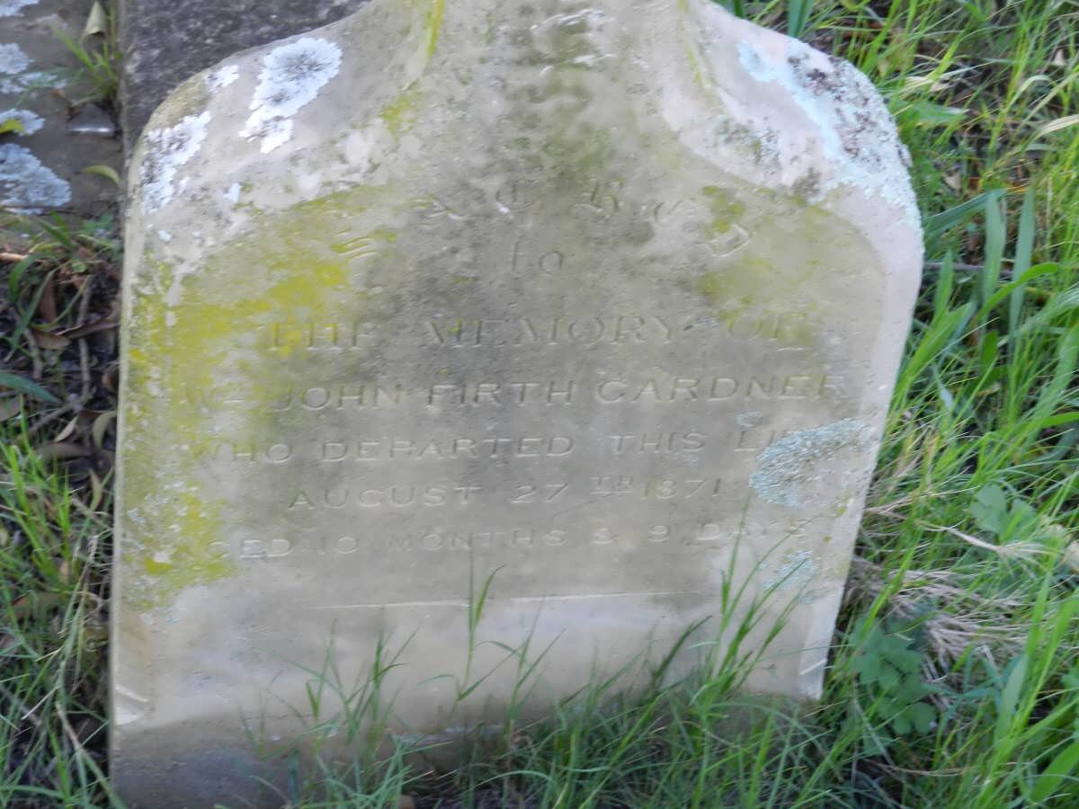 GARDNER John Firth -1871