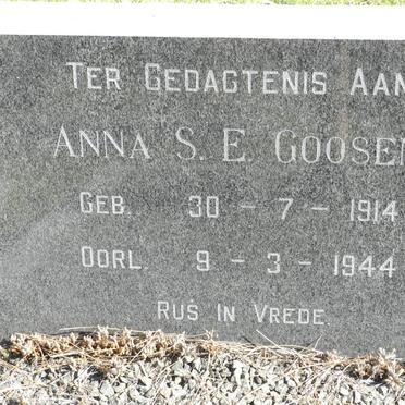 GOOSEN Anna S.E. 1914-1944