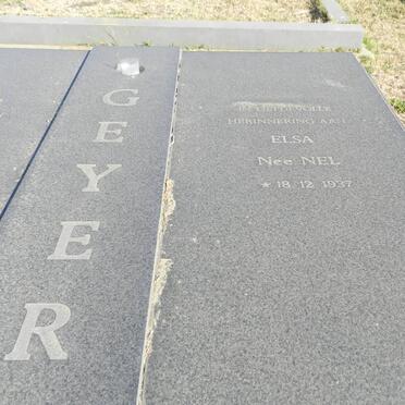 GEYER Johannes Hermanus 1935-2005 &amp; Elsa nee NEL 1937- 