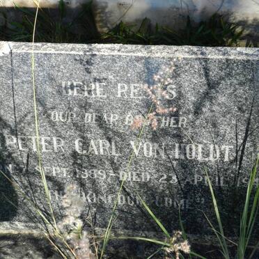 HOLDT Peter Carl, von 1889-1949