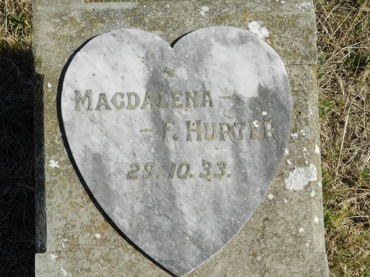 HURTER Magdalena F. -1933