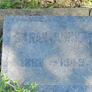 JOHNSON Sarah 1868-1949