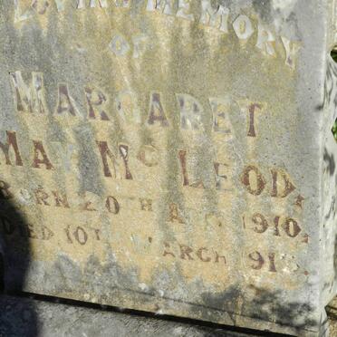 McLEOD Margaret May 1910-1913