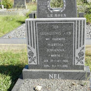 NEL Martha Johanna 1930-1996