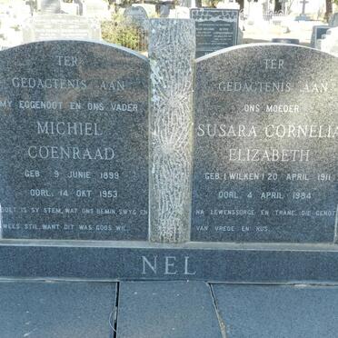 NEL Michiel Coenraad 1899-1953 &amp; Susara Cornelia Elizabeth WILKEN 1911-1984