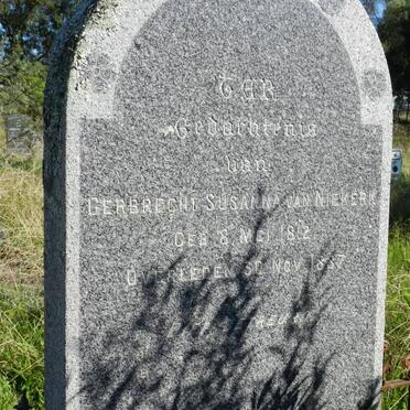 NIEKERK Gerbrecht Susanna, van 1812-1887