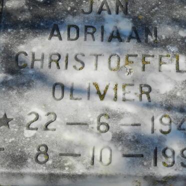 OLIVIER Jan Adriaan Christoffel 1942-1996