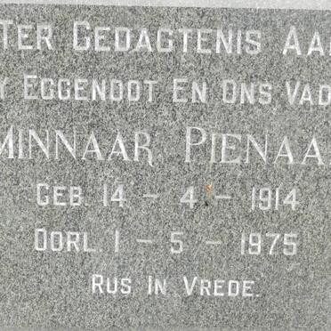 PIENAAR Minnaar 1914-1975