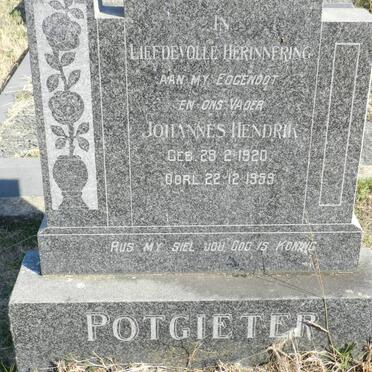 POTGIETER Johannes Hendrik 1920-1959