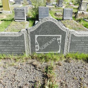 SCHOEMAN Christoffel Andreas 1879-1960 &amp; Elizabeth Maria Catharina JORDAAN 1886-1973