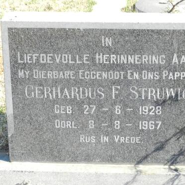 STRUWIG Gerhardus F. 1928-1967