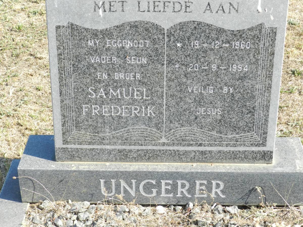 UNGERER Samuel Frederik 1960-1994