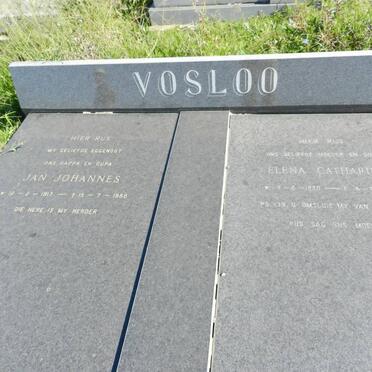 VOSLOO Jan Johannes 1917-1988 &amp; Elena Catharina 1920-1997