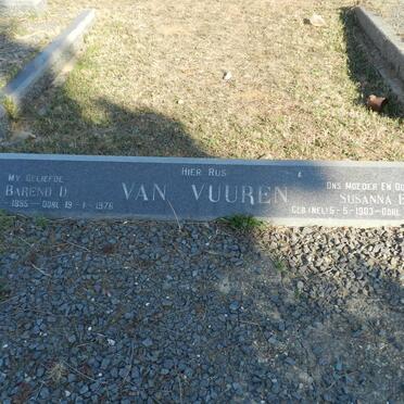 VUUREN Barend D., van 1895-1976 &amp; Susanna E. NEL 1903-1987