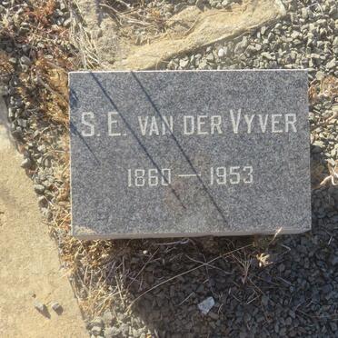 VYVER S.E., van der 1860-1953