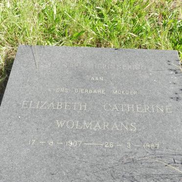 WOLMARANS Elizabeth Catherine 1907-1987
