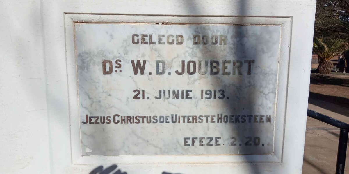 2. Hoeksteen 1913 - Ds. W.D. JOUBERT