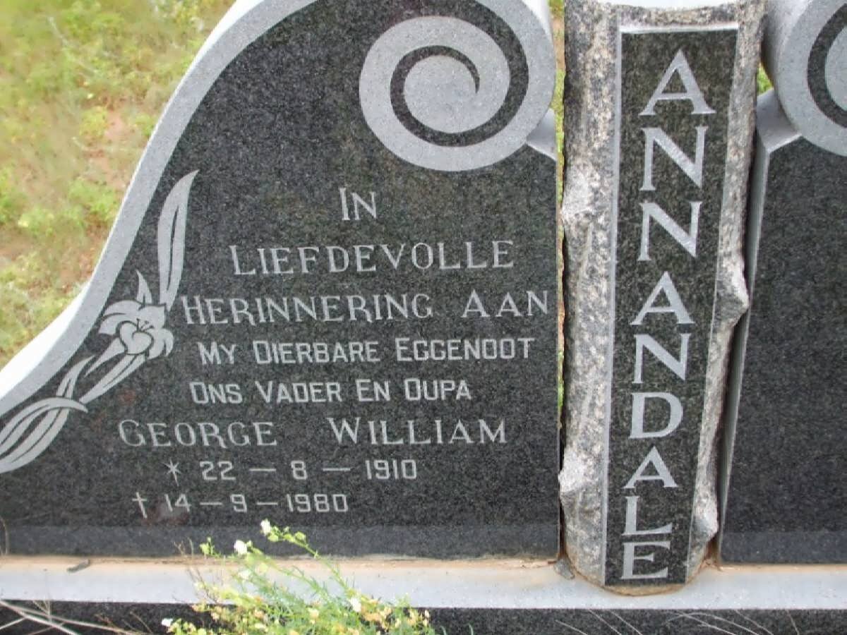 ANNANDALE George William 1910-1980