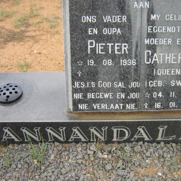 ANNANDALE Pieter 1936- &amp; Catherine SWART 1937-1995