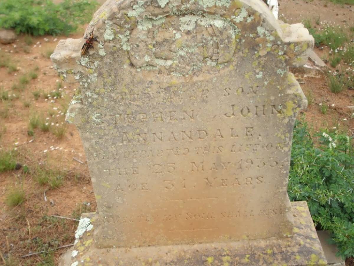 ANNANDALE Stephen John -1933