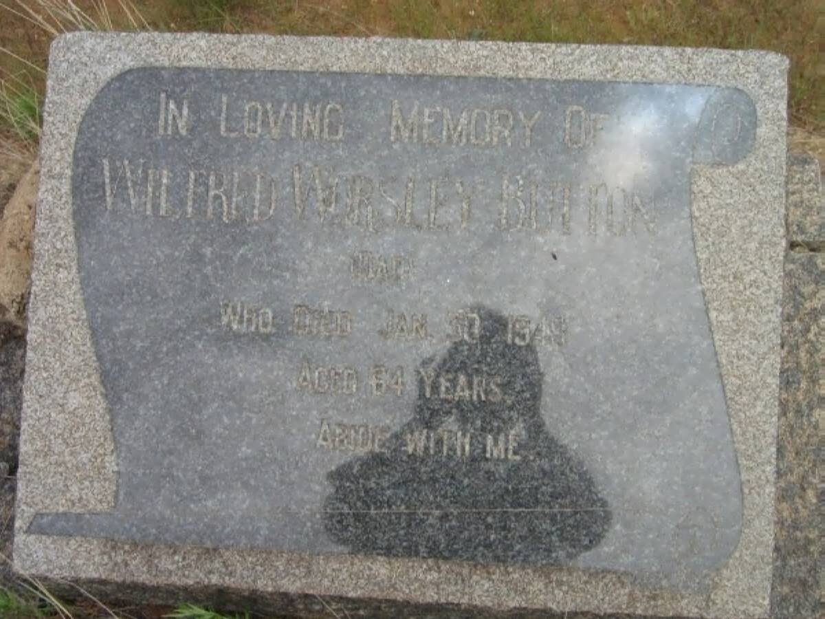 BUTTON Wilfred Worsley -1949