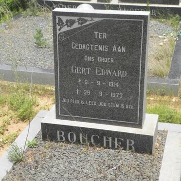 BOUCHER Gert Edward 1914-1973