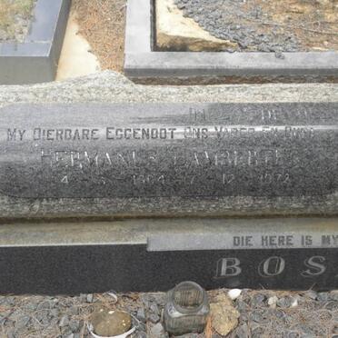 BOSMAN Hermanus Lambertus 1904-1972 &amp; Dorothea Maria nee VAN HEERDEN ?-?