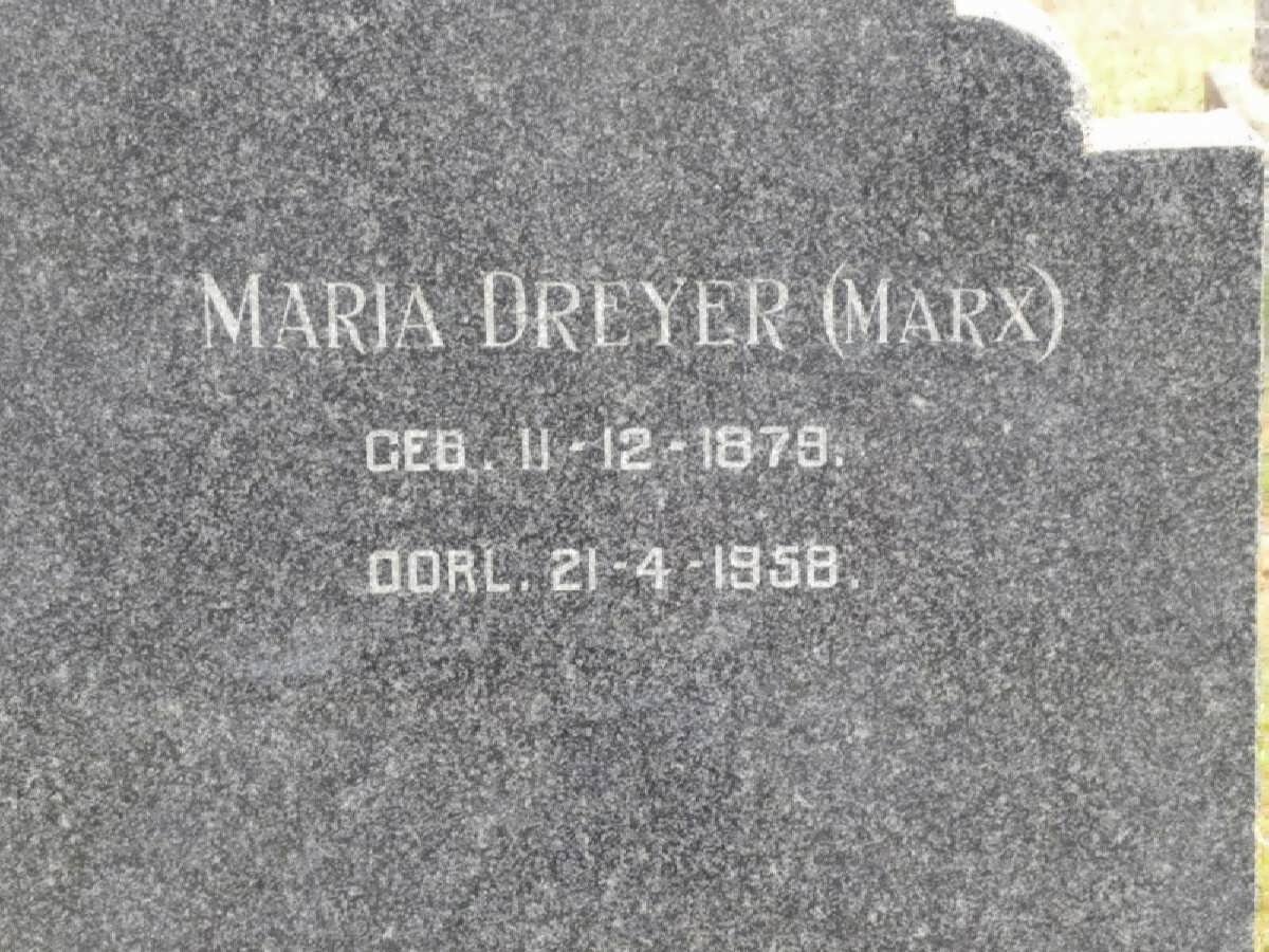 DREYER Maria nee MARX 1879-1958