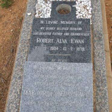 EWAN Robert Alva 1904-1979 &amp; Marjorie Sheila 1909-1998