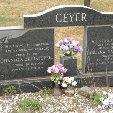 GEYER Johannes Christoffel 1910-1984 &amp; Helena Catharina SWANEPOEL 1914-1988