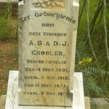 GROBLER A.S. 1891-1915 :: GROBLER D.J. 18??-1919